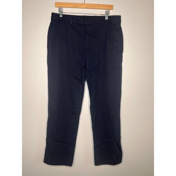 Brooks Brothers Black Wool Madison Fit Old Money Fly Zip Pleated Pants 36x30 - Picture 1 of 6